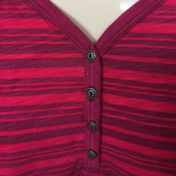Kuhl red/burgundy stripe tee, XS, new no tag - Picture 2 of 3
